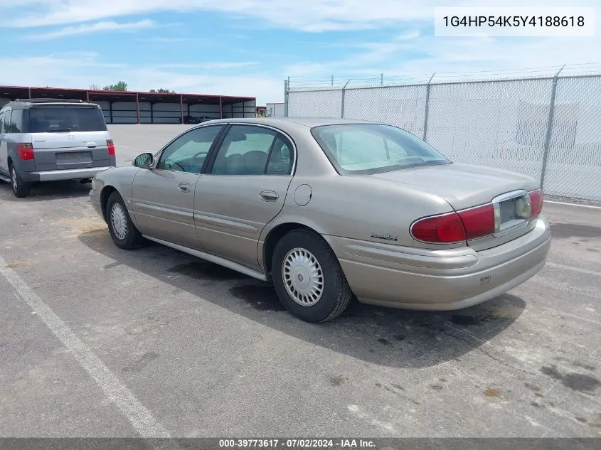 2000 Buick Lesabre Custom VIN: 1G4HP54K5Y4188618 Lot: 39773617