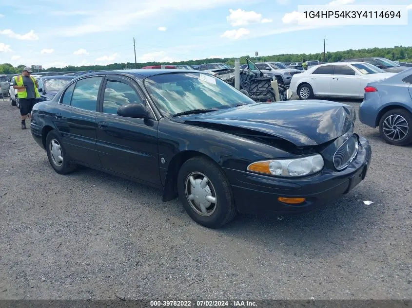 2000 Buick Lesabre Custom VIN: 1G4HP54K3Y4114694 Lot: 39782022