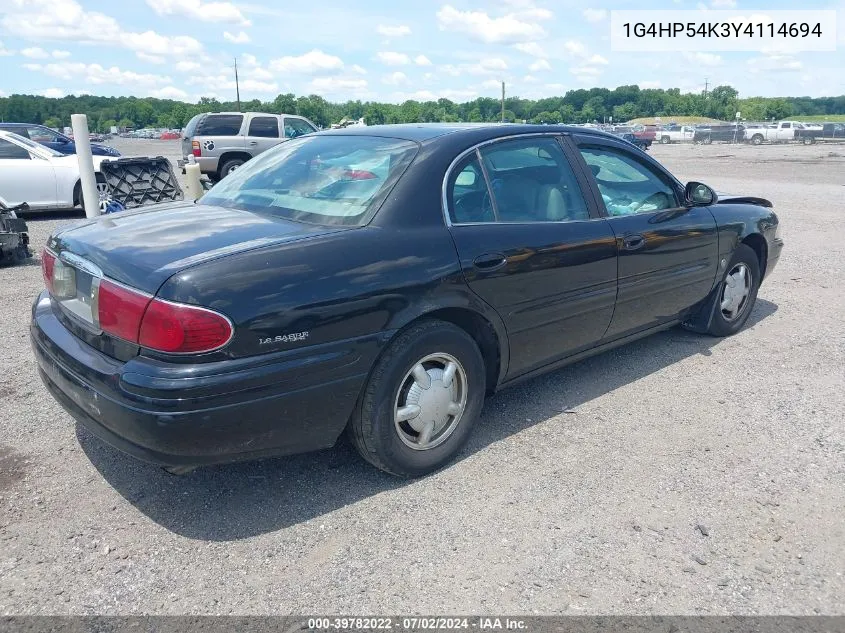 1G4HP54K3Y4114694 2000 Buick Lesabre Custom