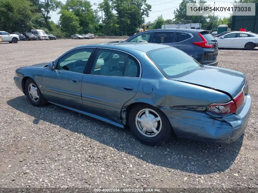 2000 Buick Lesabre Custom VIN: 1G4HP54K0Y4173038 Lot: 40007654