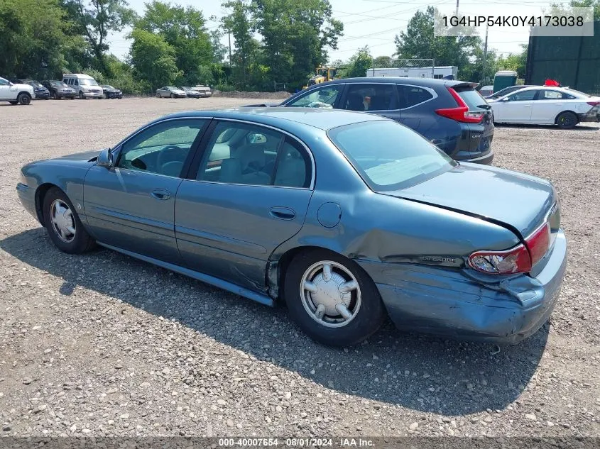 2000 Buick Lesabre Custom VIN: 1G4HP54K0Y4173038 Lot: 40007654