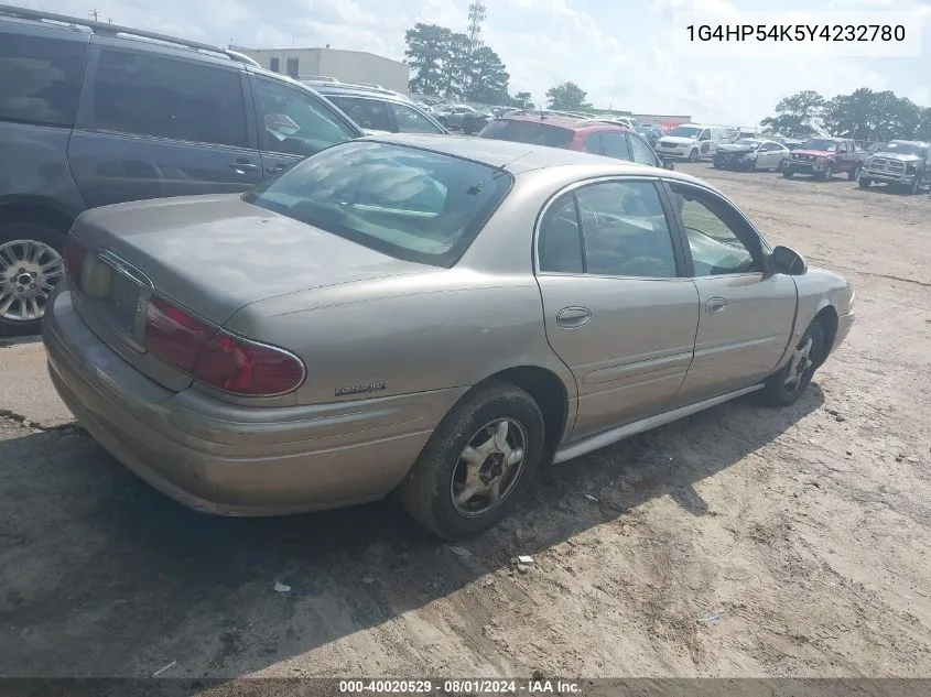 2000 Buick Lesabre Custom VIN: 1G4HP54K5Y4232780 Lot: 40020529