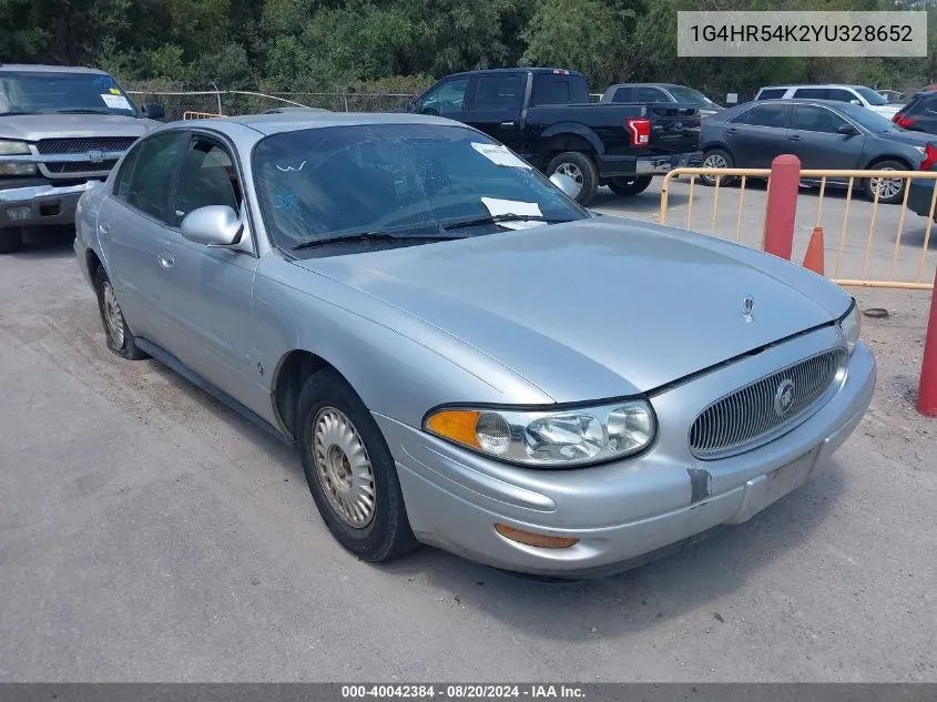 2000 Buick Lesabre Limited VIN: 1G4HR54K2YU328652 Lot: 40042384