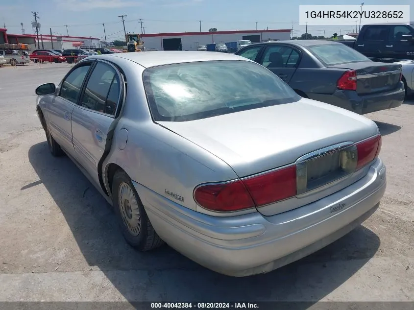 2000 Buick Lesabre Limited VIN: 1G4HR54K2YU328652 Lot: 40042384