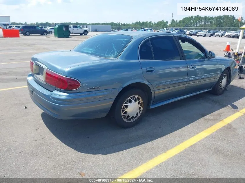 2000 Buick Lesabre Custom VIN: 1G4HP54K6Y4184089 Lot: 40108970