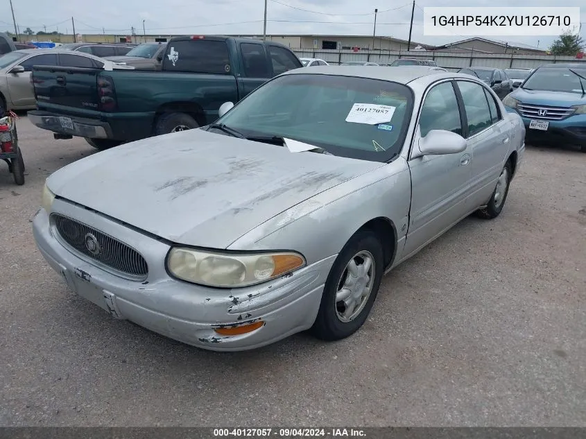 2000 Buick Lesabre Custom VIN: 1G4HP54K2YU126710 Lot: 40127057