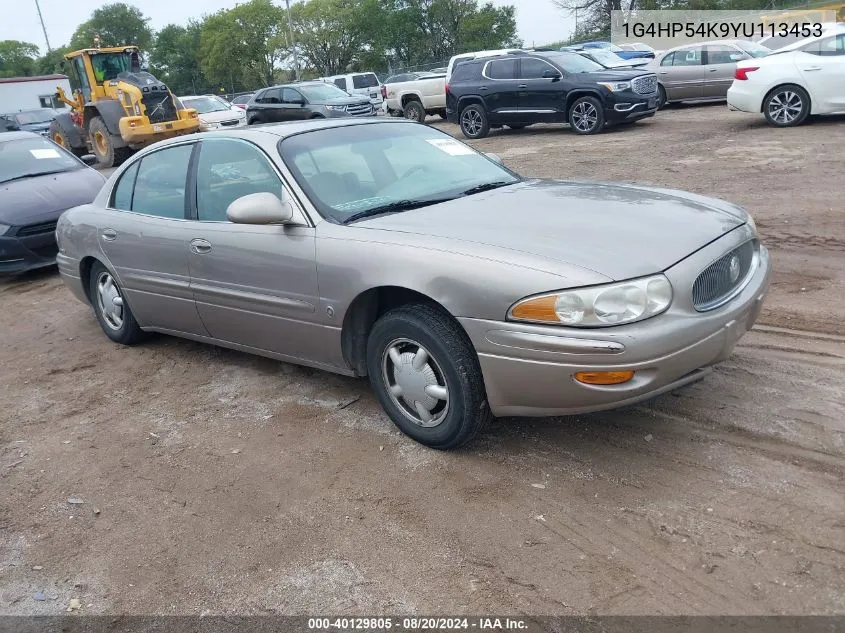 2000 Buick Lesabre Custom VIN: 1G4HP54K9YU113453 Lot: 40129805