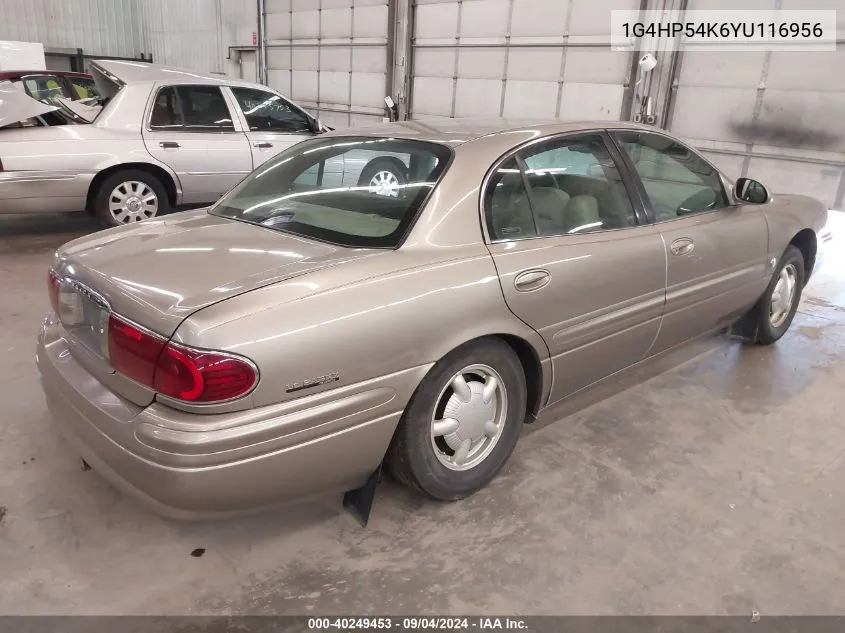 2000 Buick Lesabre Custom VIN: 1G4HP54K6YU116956 Lot: 40249453