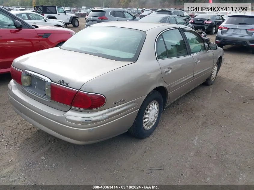 2000 Buick Lesabre Custom VIN: 1G4HP54KXY4117799 Lot: 40363414