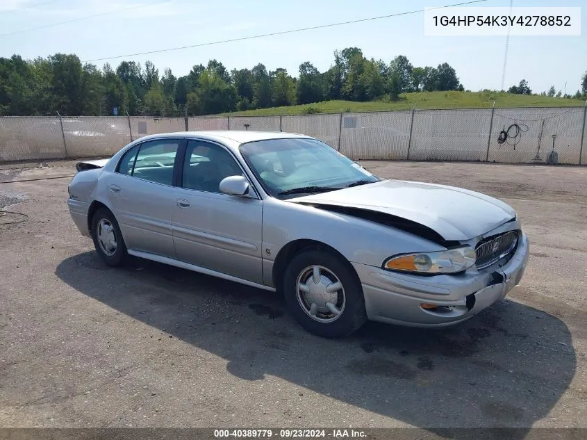 1G4HP54K3Y4278852 2000 Buick Lesabre Custom