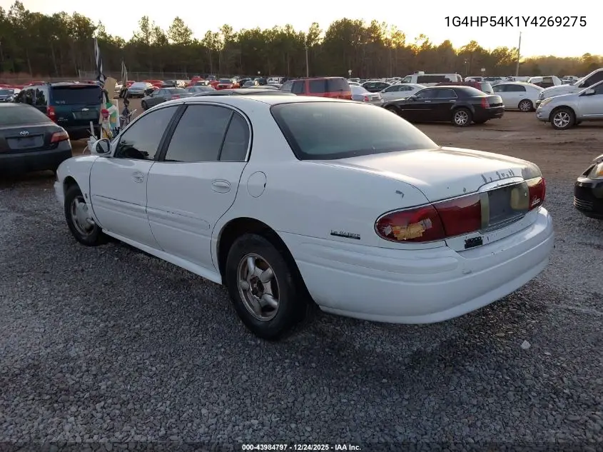 1G4HP54K1Y4269275 2000 Buick Lesabre Custom