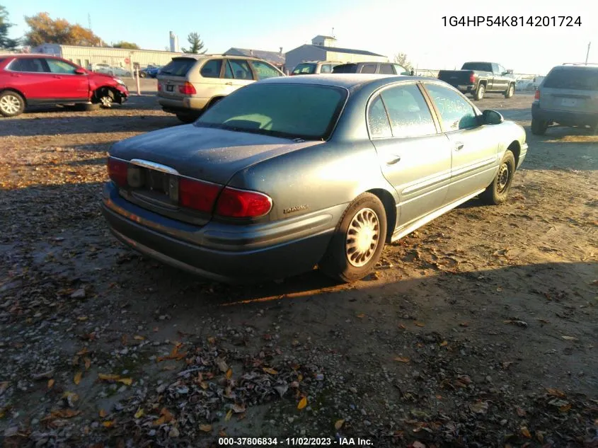 2001 Buick Lesabre Custom VIN: 1G4HP54K814201724 Lot: 37806834