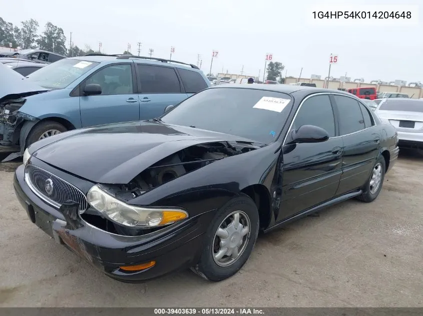 2001 Buick Lesabre Custom VIN: 1G4HP54K014204648 Lot: 39403639