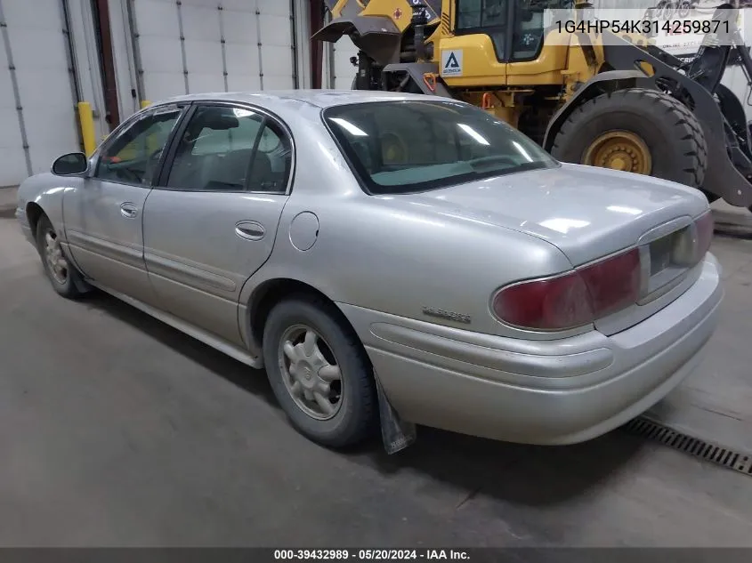 2001 Buick Lesabre Custom VIN: 1G4HP54K314259871 Lot: 39432989