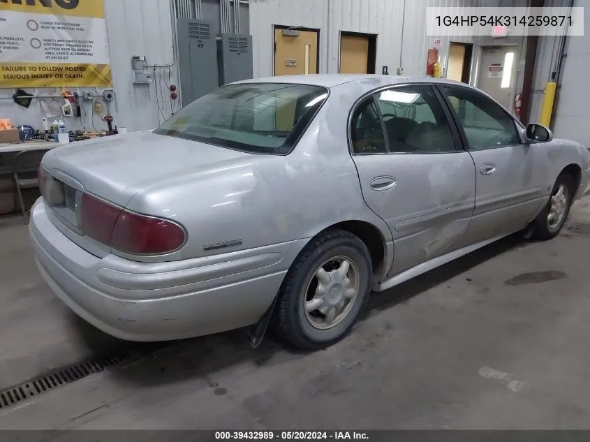 2001 Buick Lesabre Custom VIN: 1G4HP54K314259871 Lot: 39432989