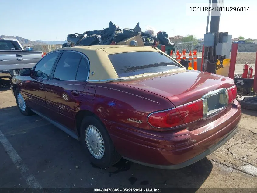 1G4HR54K81U296814 2001 Buick Lesabre Limited