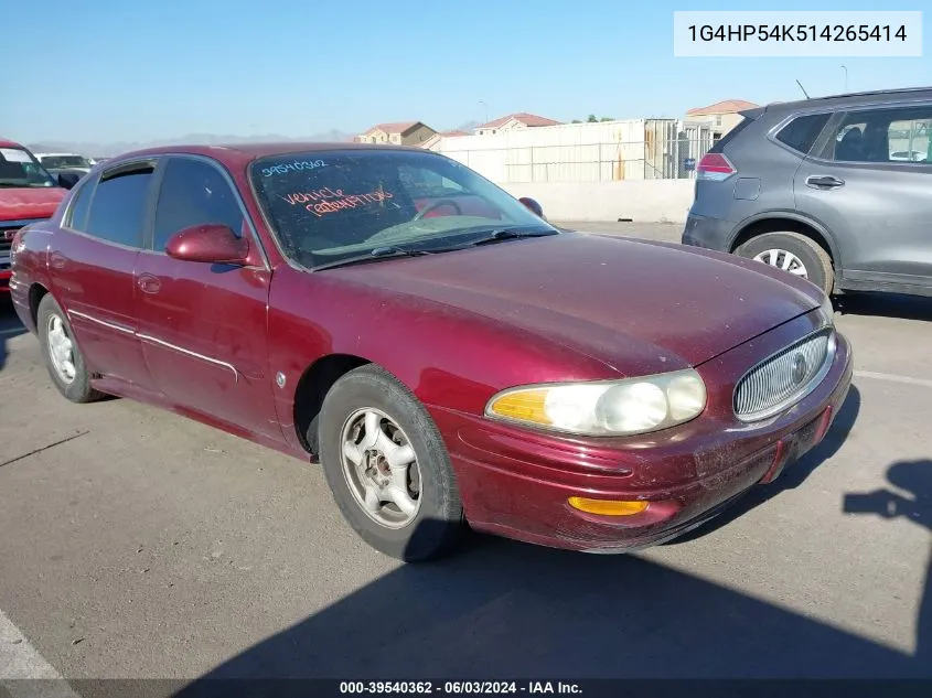 2001 Buick Lesabre Custom VIN: 1G4HP54K514265414 Lot: 39540362