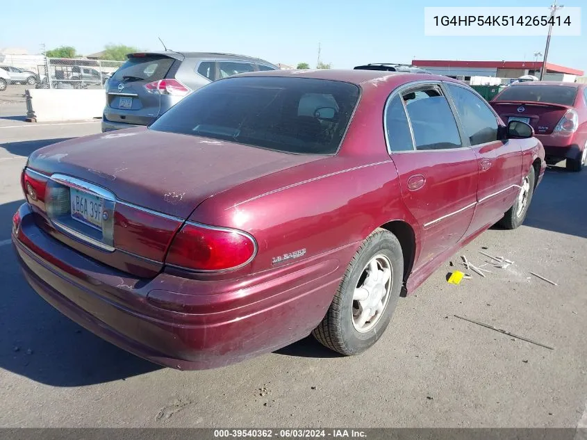 2001 Buick Lesabre Custom VIN: 1G4HP54K514265414 Lot: 39540362