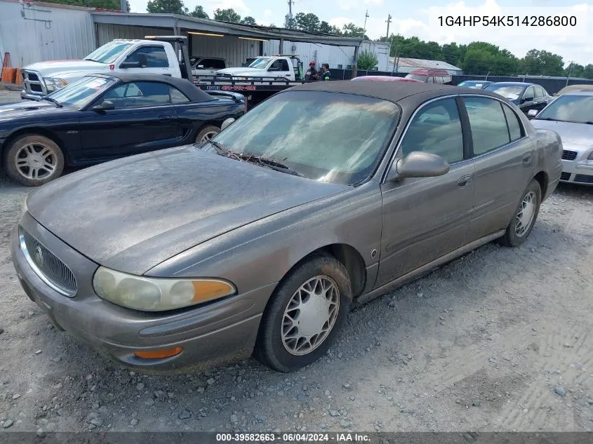 2001 Buick Lesabre Custom VIN: 1G4HP54K514286800 Lot: 39582663