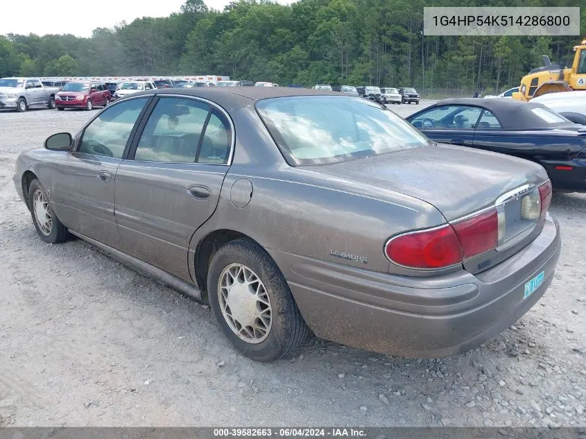 2001 Buick Lesabre Custom VIN: 1G4HP54K514286800 Lot: 39582663