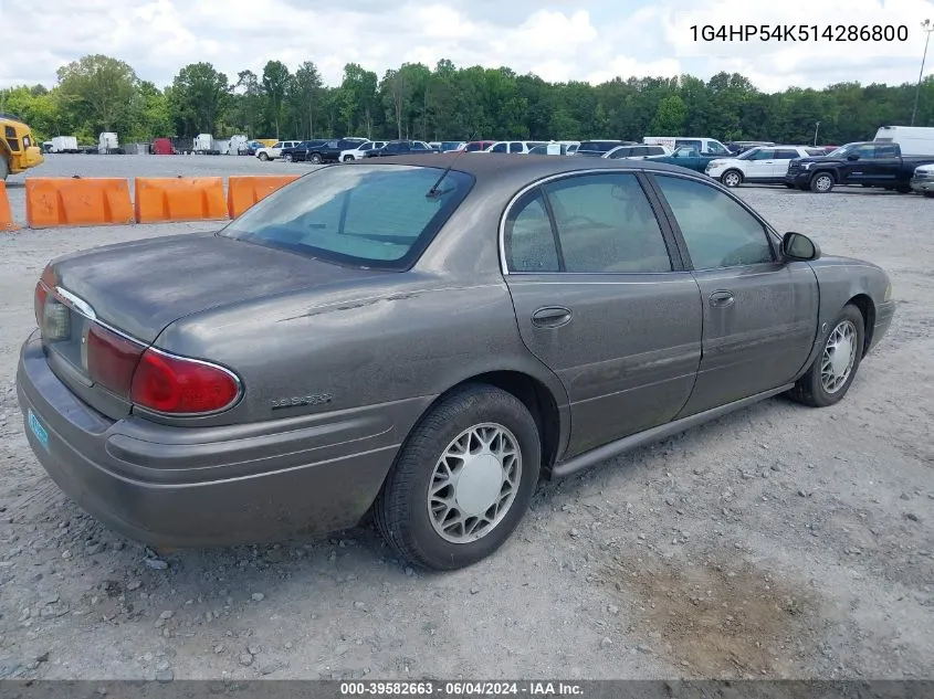 2001 Buick Lesabre Custom VIN: 1G4HP54K514286800 Lot: 39582663