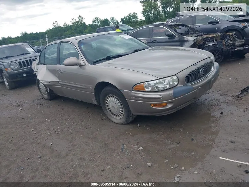 2001 Buick Lesabre Custom VIN: 1G4HP54KX14292026 Lot: 39585914