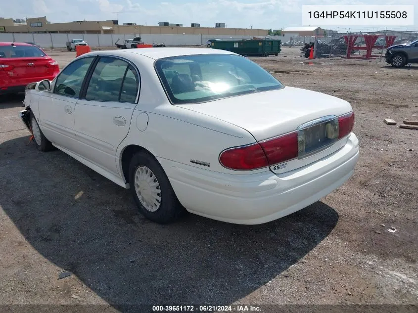 2001 Buick Lesabre Custom VIN: 1G4HP54K11U155508 Lot: 39651172