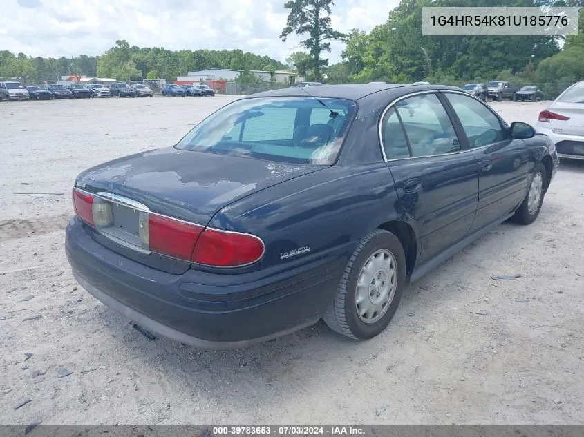 2001 Buick Lesabre Limited VIN: 1G4HR54K81U185776 Lot: 39783653