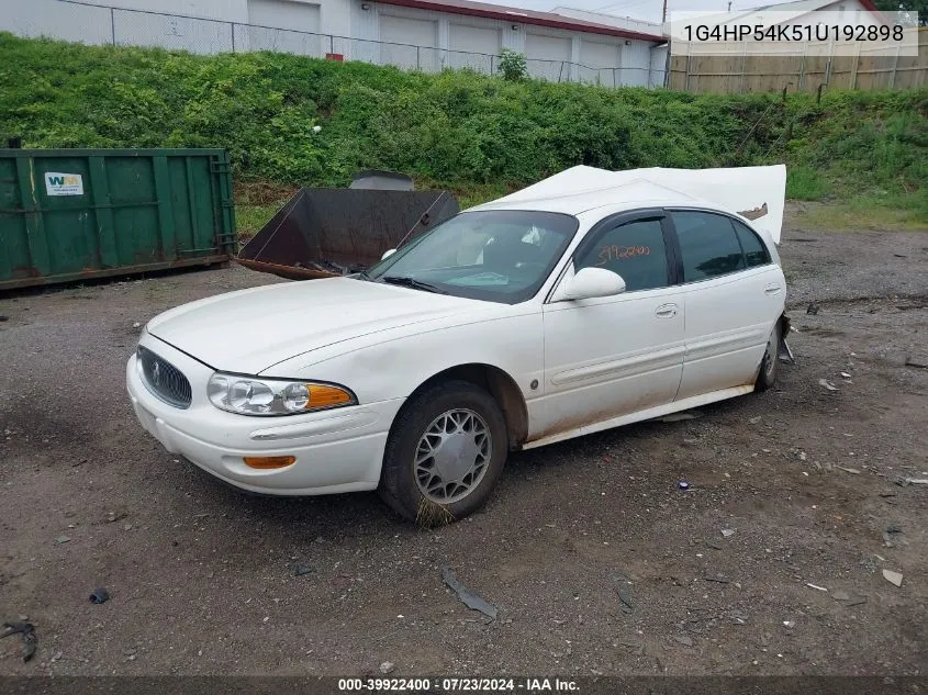 2001 Buick Lesabre Custom VIN: 1G4HP54K51U192898 Lot: 39922400