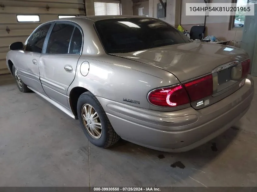 2001 Buick Lesabre Custom VIN: 1G4HP54K81U201965 Lot: 39930550