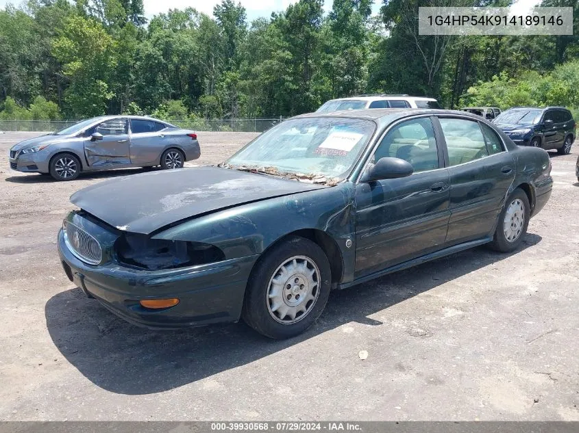 2001 Buick Lesabre Custom VIN: 1G4HP54K914189146 Lot: 39930568