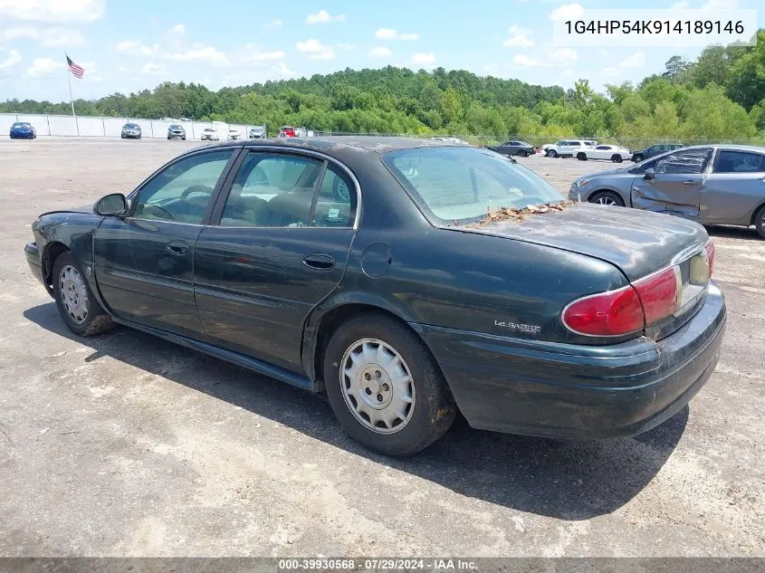 2001 Buick Lesabre Custom VIN: 1G4HP54K914189146 Lot: 39930568