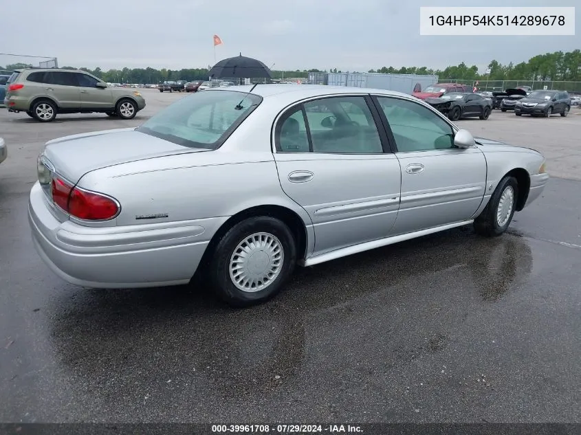 2001 Buick Lesabre Custom VIN: 1G4HP54K514289678 Lot: 39961708