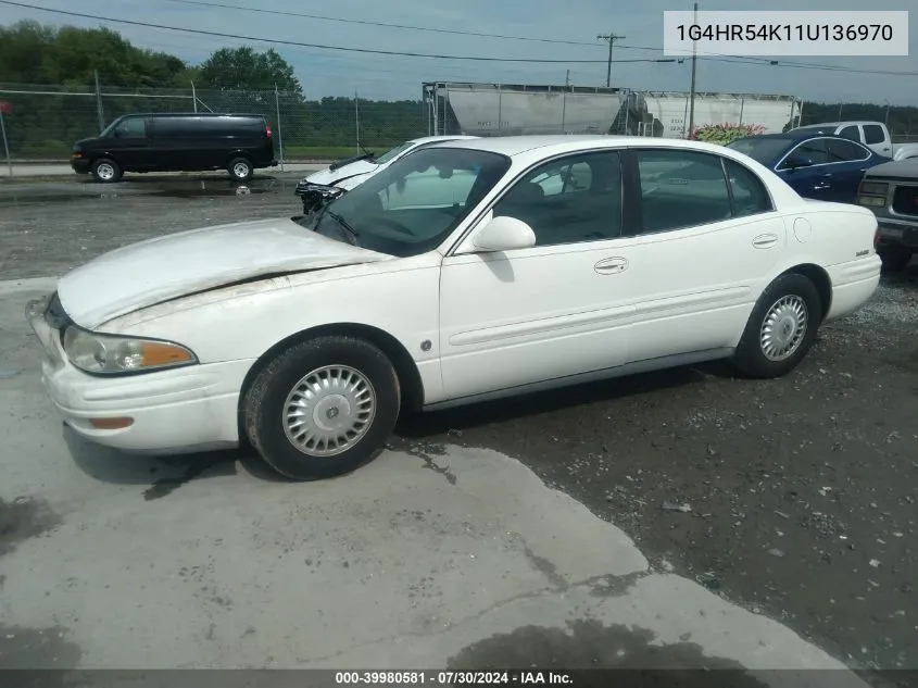 2001 Buick Lesabre Limited VIN: 1G4HR54K11U136970 Lot: 39980581