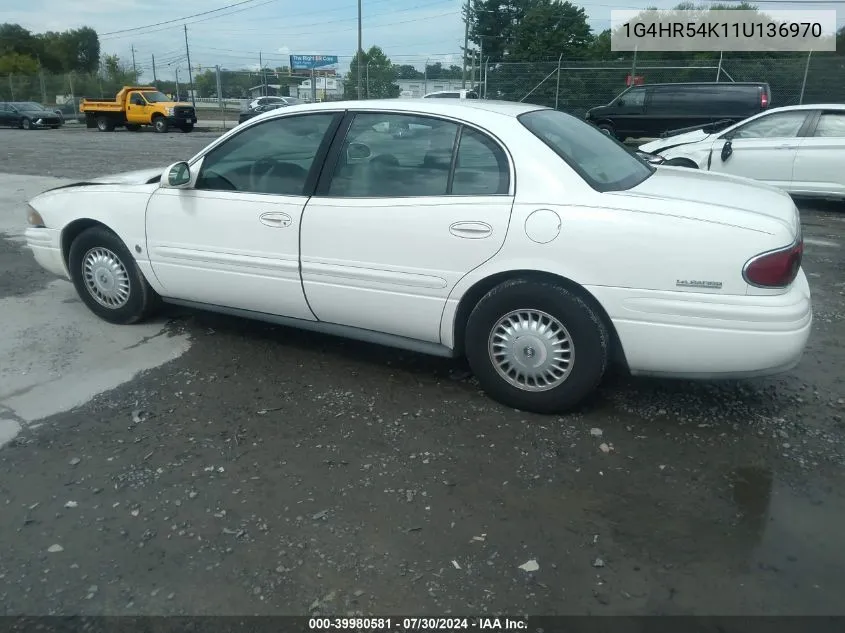 2001 Buick Lesabre Limited VIN: 1G4HR54K11U136970 Lot: 39980581