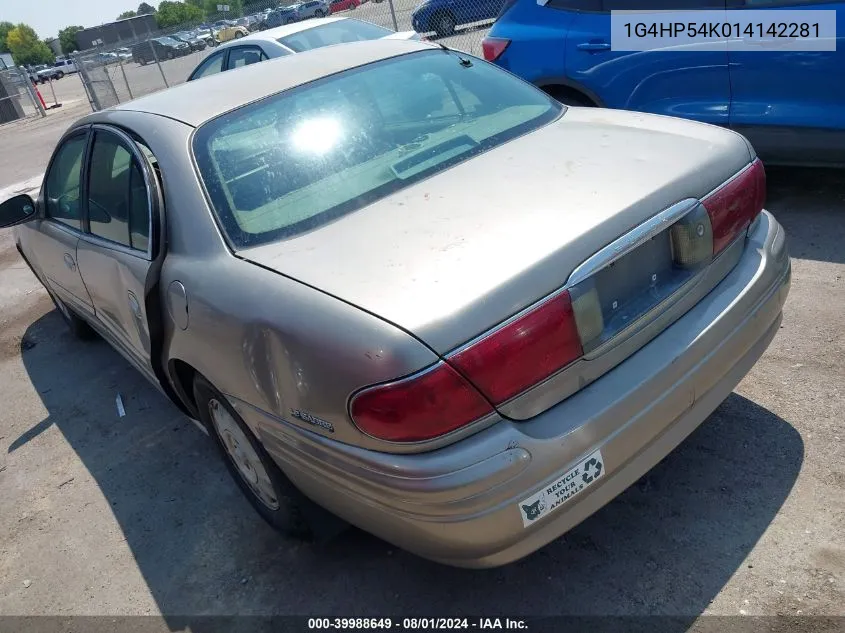 2001 Buick Lesabre Custom VIN: 1G4HP54K014142281 Lot: 39988649