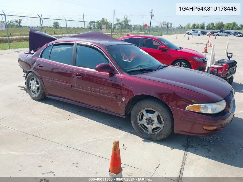 2001 Buick Lesabre Custom VIN: 1G4HP54K81U178445 Lot: 40031338