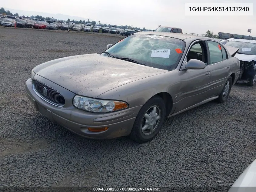 1G4HP54K514137240 2001 Buick Lesabre Custom