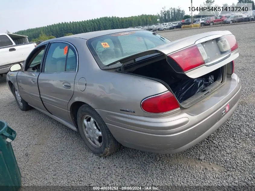 1G4HP54K514137240 2001 Buick Lesabre Custom