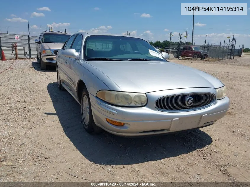 1G4HP54K114195314 2001 Buick Lesabre Custom