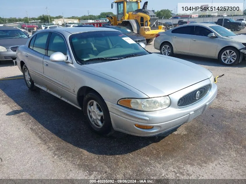 2001 Buick Lesabre Custom VIN: 1G4HP54K514257300 Lot: 40285092