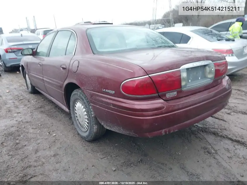 1G4HP54K514215211 2001 Buick Lesabre Custom