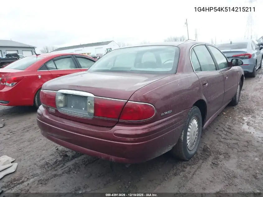 1G4HP54K514215211 2001 Buick Lesabre Custom