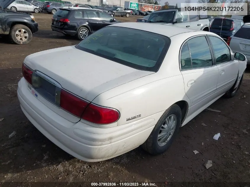 1G4HP54K22U172206 2002 Buick Lesabre Custom