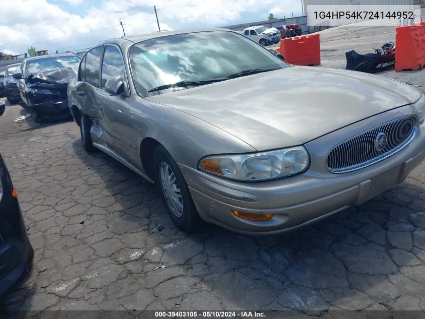 2002 Buick Lesabre Custom VIN: 1G4HP54K724144952 Lot: 39403105