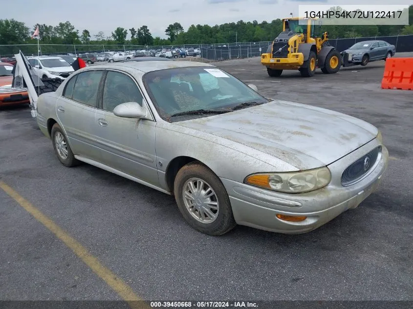 2002 Buick Lesabre Custom VIN: 1G4HP54K72U122417 Lot: 39450668