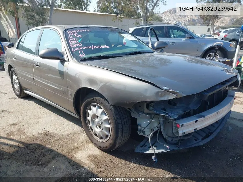 2002 Buick Lesabre Custom VIN: 1G4HP54K32U239542 Lot: 39453244