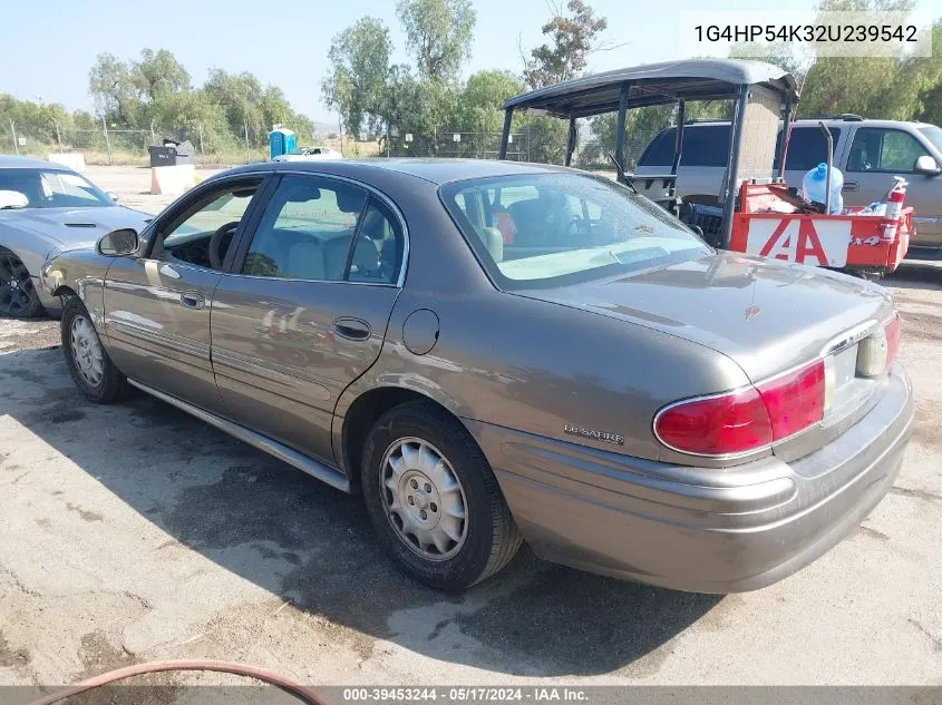 2002 Buick Lesabre Custom VIN: 1G4HP54K32U239542 Lot: 39453244