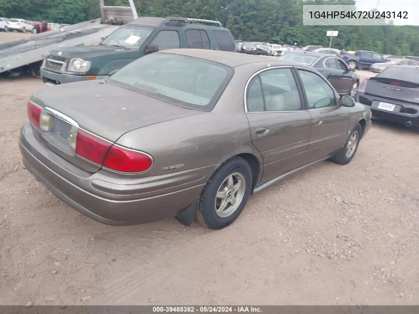 2002 Buick Lesabre Custom VIN: 1G4HP54K72U243142 Lot: 39488382