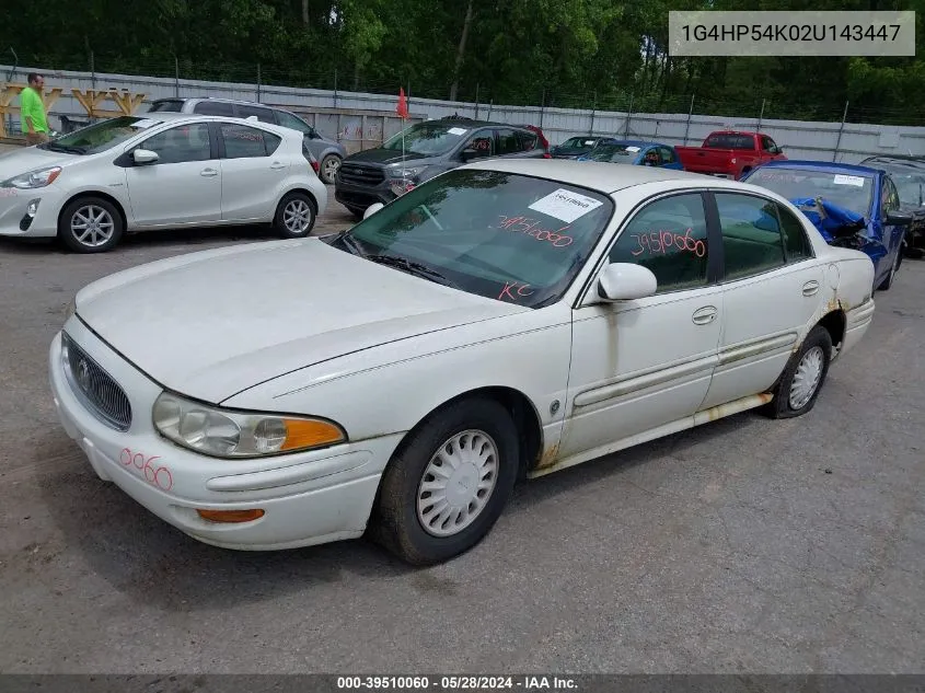 2002 Buick Lesabre Custom VIN: 1G4HP54K02U143447 Lot: 39510060